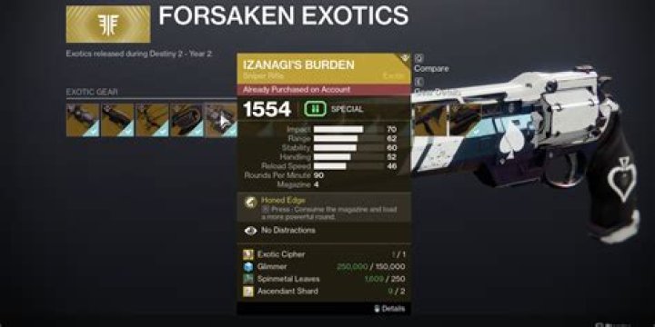 Destiny 2 How to Get Izanagis Burden Catalyst in 2023 (Perks & Intrinsic Traits)