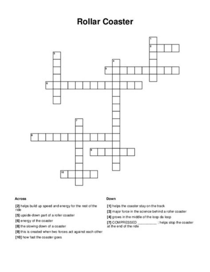 Sharp-turn roller coaster Crossword Clue and Answer