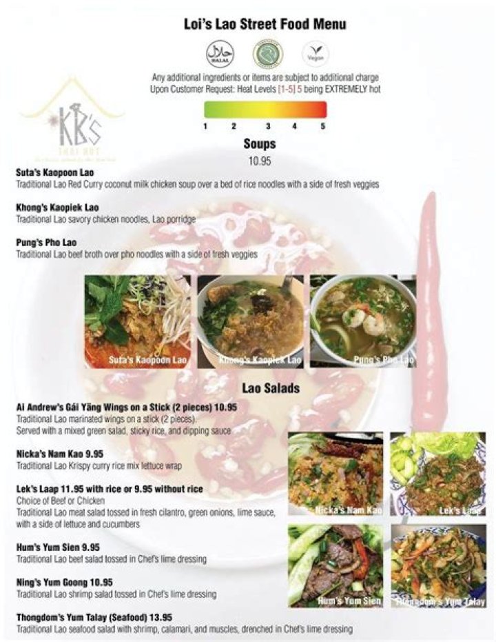 Unveiling The Secrets Of The KB Thai Hut Menu: A Culinary Adventure Awaits